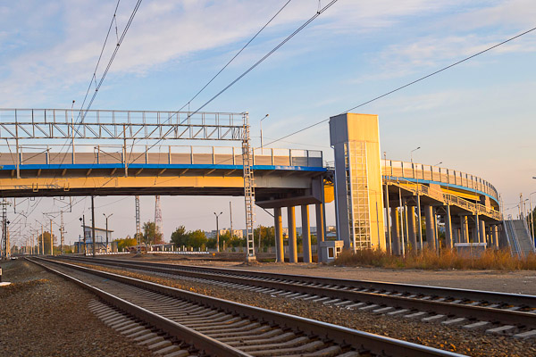 The new flyover in Omsk