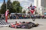 Зрителей удивили показательные выступления спортсменов на велосипедах BMX