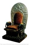 Throne-chair. Master Y.F. Russia. 1908. Ebony, silver, velour