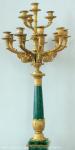 Chandelier. Russia. The 1830s. Green copper, bronze